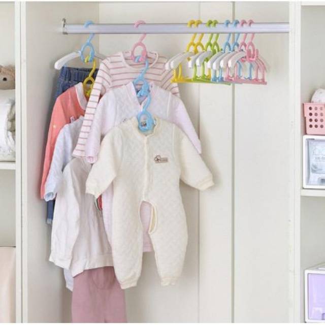 1234OS - Hanger Setelan Anak | Gantungan Baju Anak | Hanger Baby Display Anak.