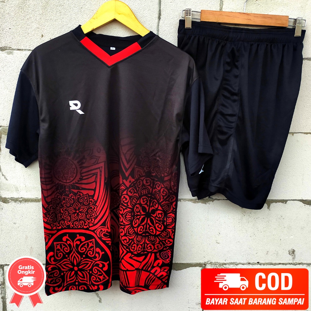 Stelan Baju dan Celana Futsal, Sepakbola Voli Badminton Pria dan Wanita, Setelan futsal Bahan Bagus 