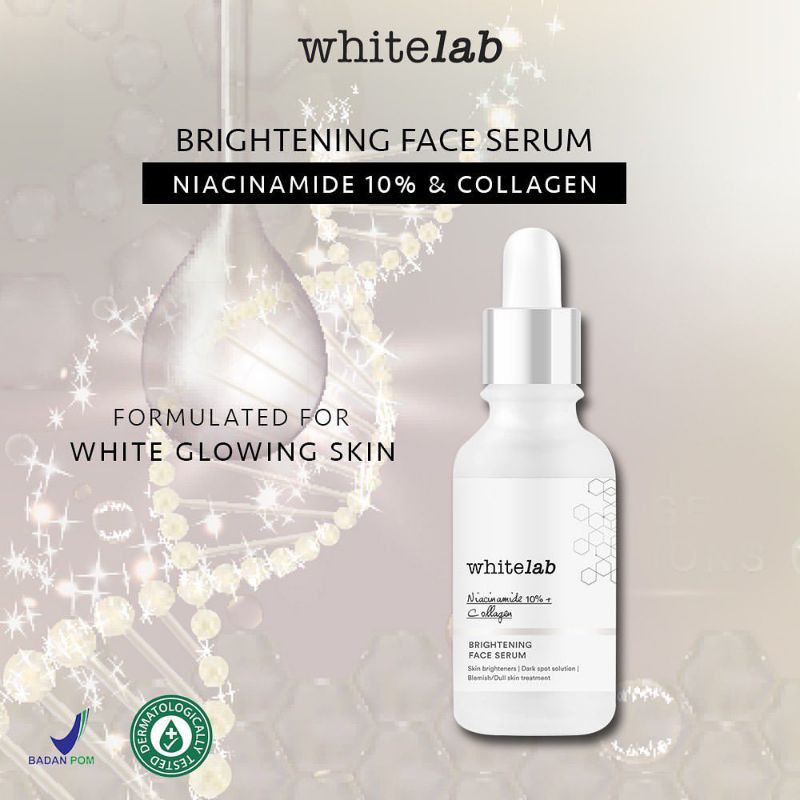 [FREE GIFT] WHITELAB FACE SERUM 20ML | WHITELAB FACE TONER BRIGHTENING 100ML