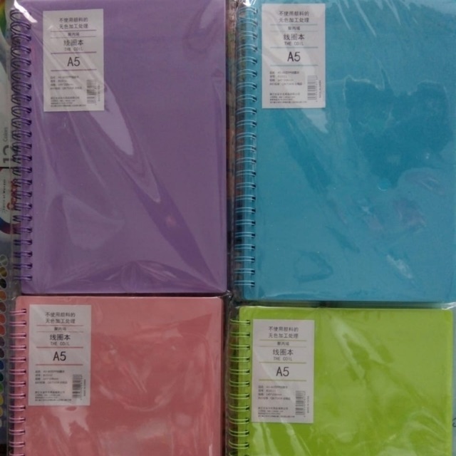 

Buku ring a5 pastel isi 60 lembar kertas warna