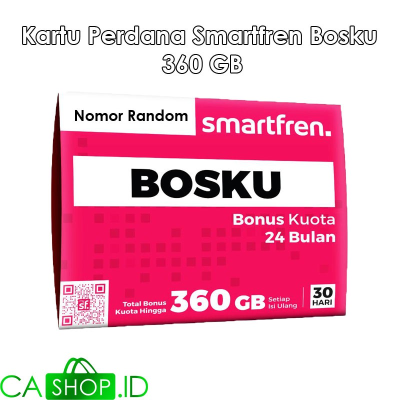 Kartu Perdana Smartfren Bosku 360 GB selama 24 Bulan GSM 4G LTE