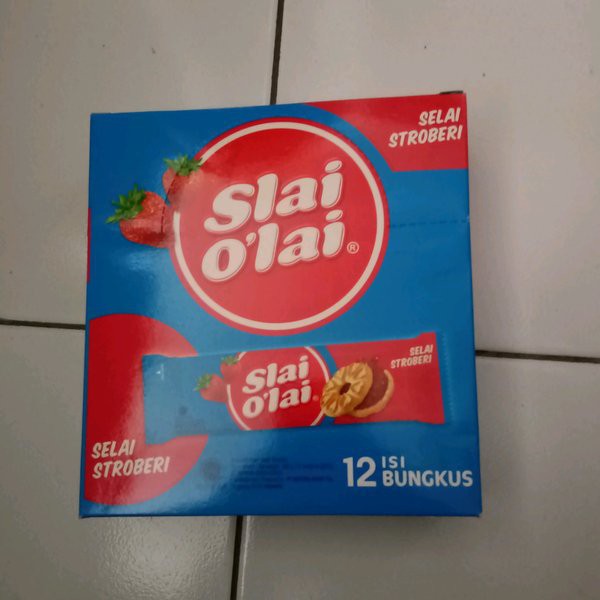 

Slai olai biskuit dengan selai stroberi Terlaris
