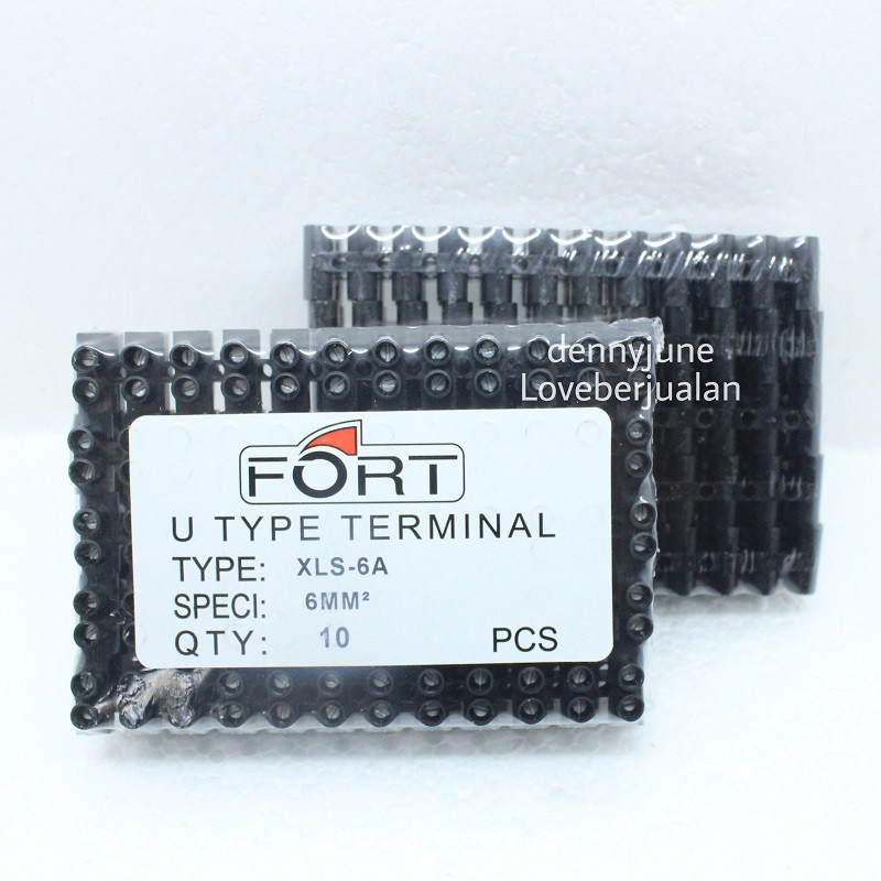 (10 pcs) Krustin Terminal Block 6mm FORT U Type Terminal