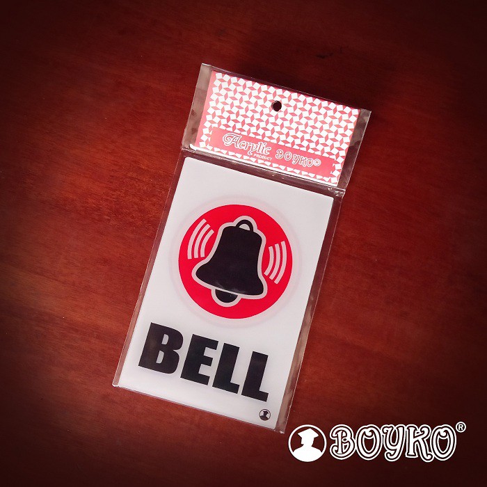 

Acrylic Sign / Papan Tanda "BELL" (isi 7 pcs)