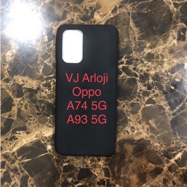 SOFT CASE CASING HP SLIM BLACK MATTE OPPO A74 5G / A93 5G / A93S 5G