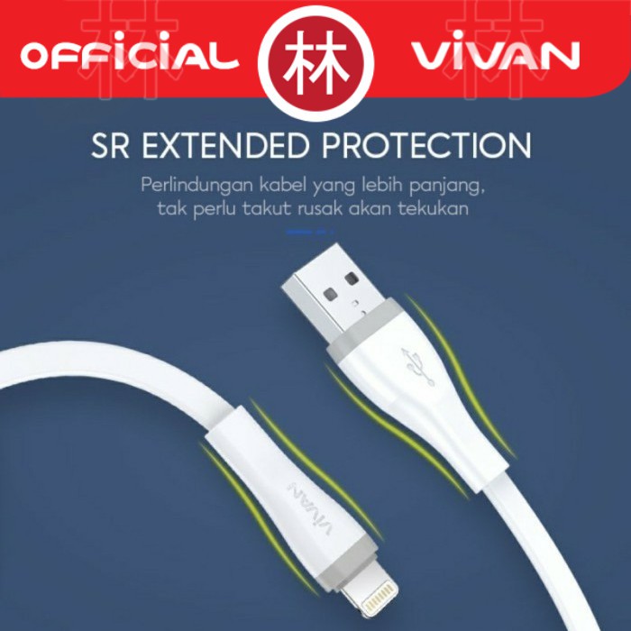 Vivan SL200S Data Cable Lightning 2A 200cm