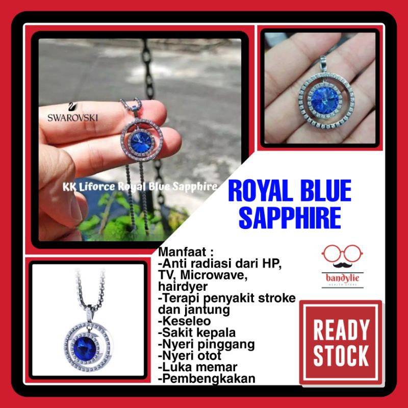 Kalung Kesehatan KK LIFORCE ROYAL BLUE SAPPHIRE