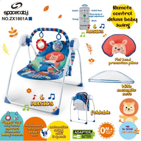 Spacebaby Space Baby Swing Ayunan Bayi Otomatis Plus Remote ZX1801