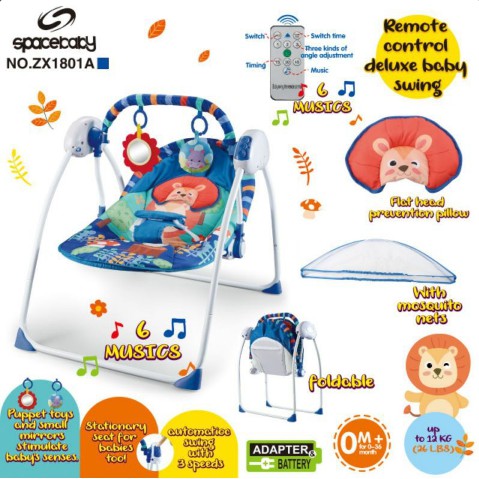 Spacebaby Space Baby Swing Ayunan Bayi Otomatis Plus Remote ZX1801