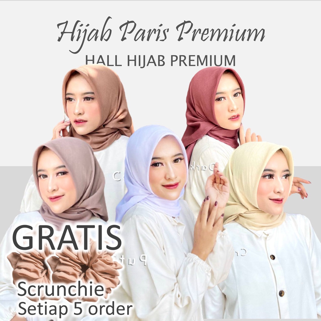 Krudung Paris Premium Hijab Segiempat Jilbab Segi Empat Jilbab Voal Kerudung Voal Hijab Voal Premium