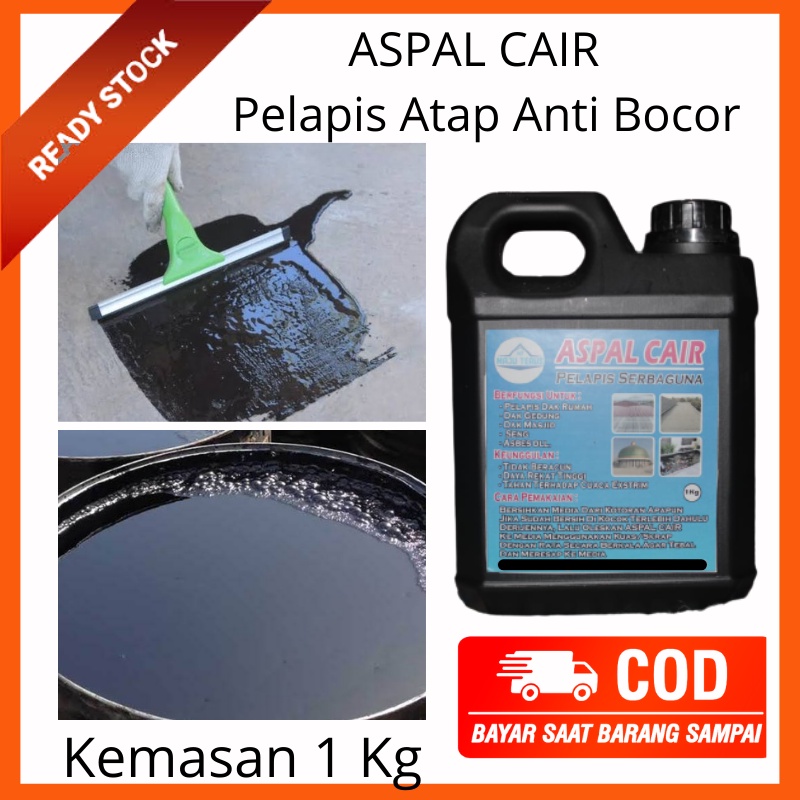 Aspal Cair Pelapis Atap Anti Bocor Kemasan 1 Kg