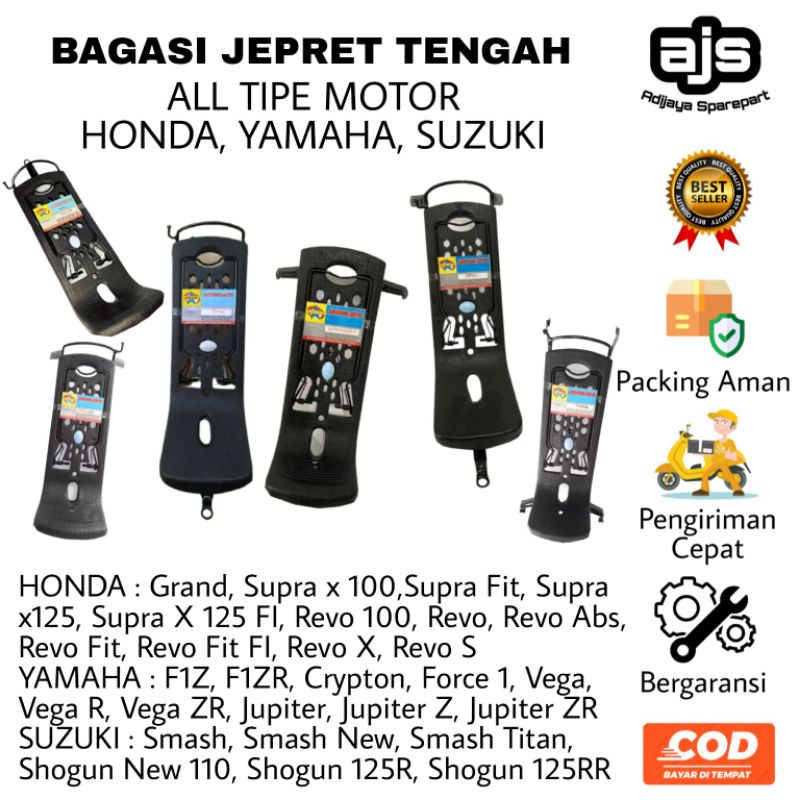 Rak Keranjang Sayur Jepit Box Bagasi Tengah Tangga Motor Honda Astrea Grand Supra X 125 Legenda Blad