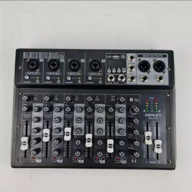 MIXER AUDIO ASHLEY OPTION 602 6 CHANNEL LINE ORIGINAL