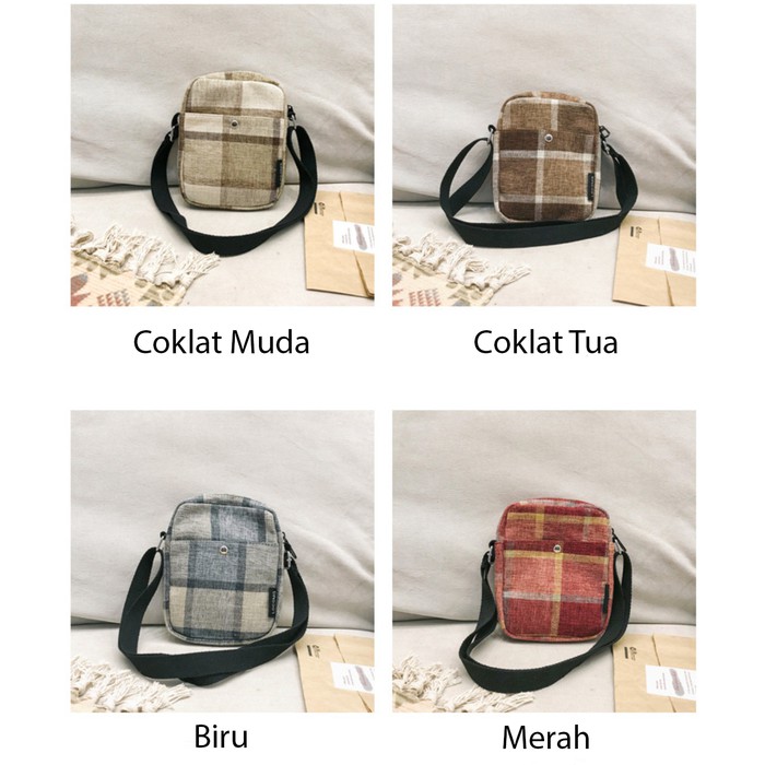 Travelmate Tas Travel Selempang Slempang Wanita / Korean Shoulder Bag Kanvas