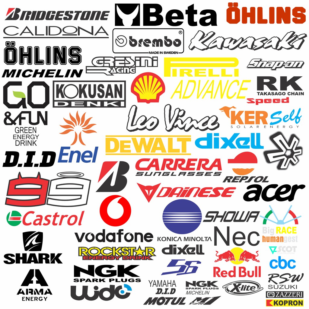 2pcs Kumpulan Sticker Cutting Moto Gp Sticker Motor Bebas Pilih Shopee Indonesia