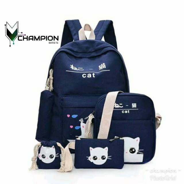 NIQABIS TAS RANSEL ANAK SET 4IN1 SNOWIE TAS SEKOLAH ANAK PG PAUD TK SD SMP PEREMPUAN LAKI CEWEK