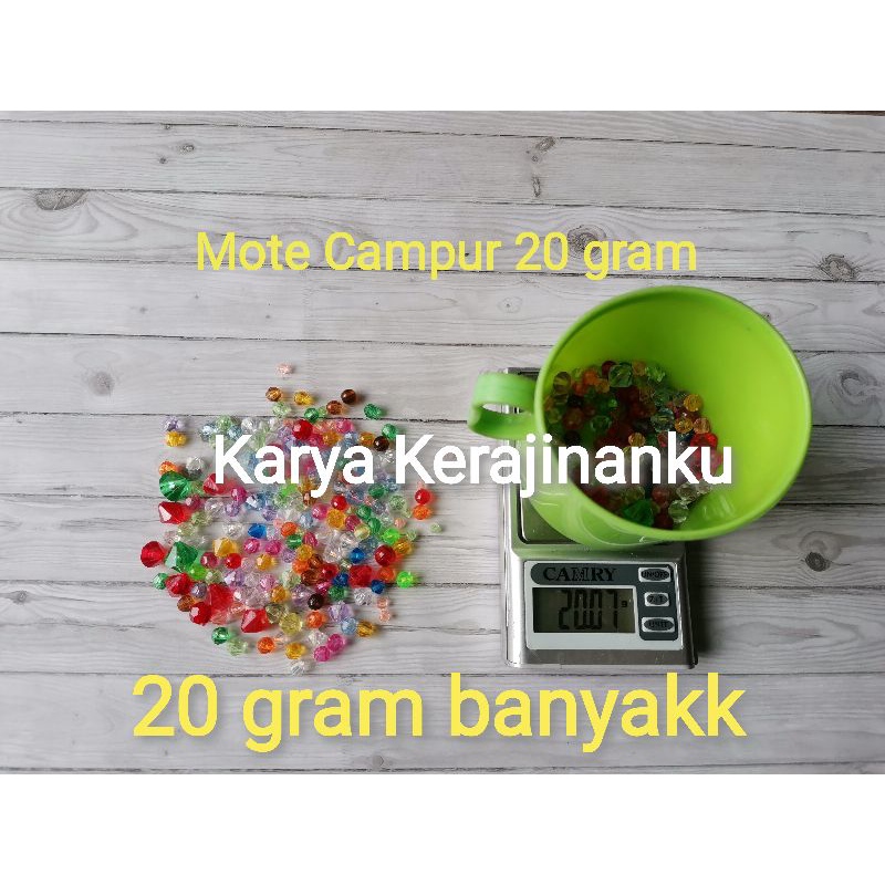 Mote Campur Warna Warni 20 Gram