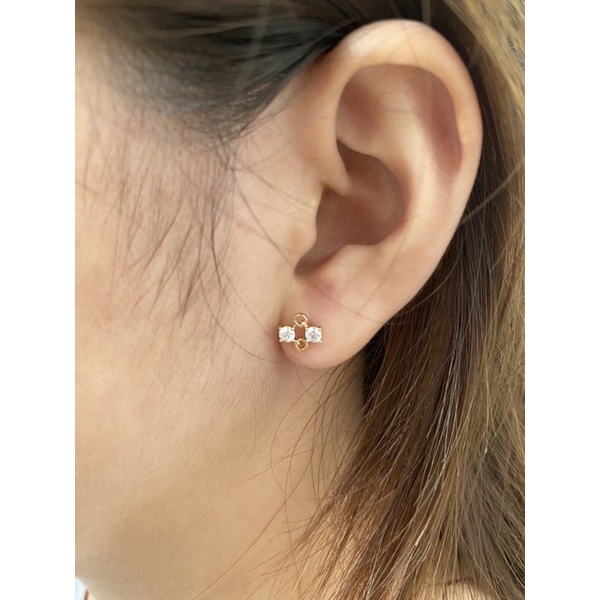 Anting Rhodium Wanita Simple Anti Karat - Hiro Earrings