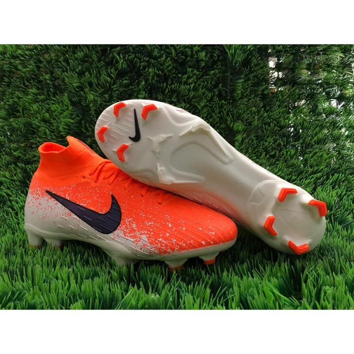 Soccer Nike Mercurial Superfly VI Elite FG - White Hyper Crimson