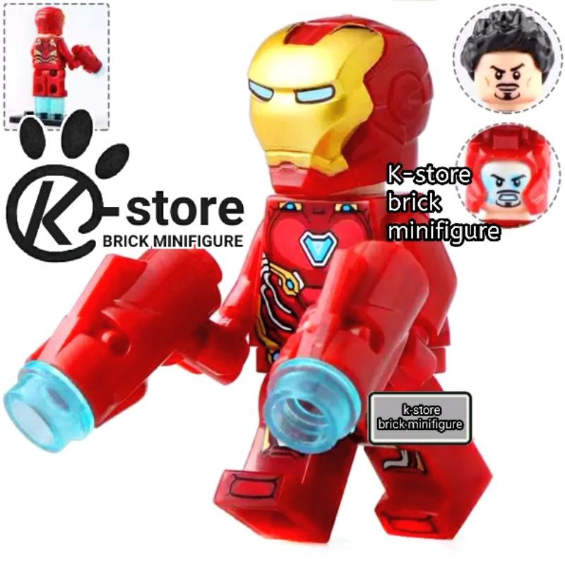 lego avengers endgame iron man ironman mark 50 mk 50 brick minifigure