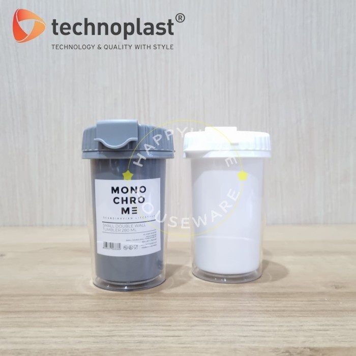 Jual Technoplast Monochrome Double Wall Tumbler 280Ml | Botol Minum ...