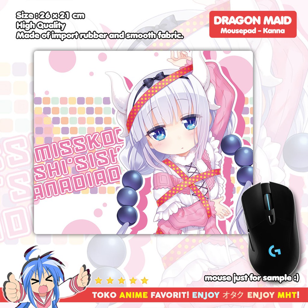 Mousepad Anime Dragon Maid - Kanna Kamui