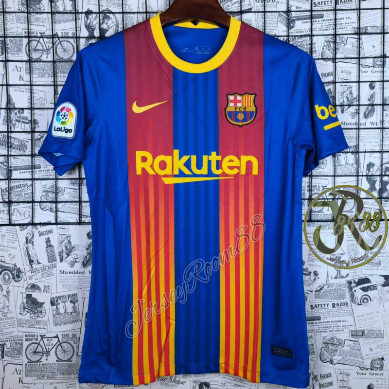 Jersey Bola Barcelona New El Clasico 2021 Grade Original