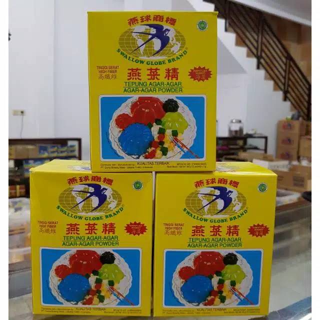 Agar-agar swallow globe brand 1 bks agar agar walet