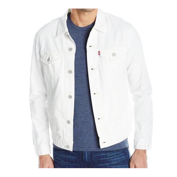 JAKET JEANS PRIA PUTIH / JAKET DENIM PRIA