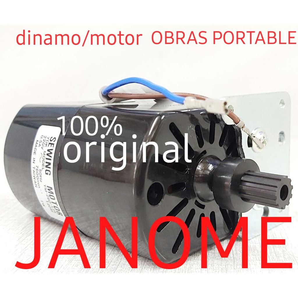 JANOME GENUINE PART motor dinamo mesin obras portable janome