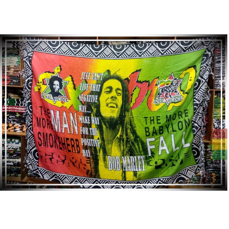 kain pantai bob marley sarong selendang syal reggae rasta slank-BM 2