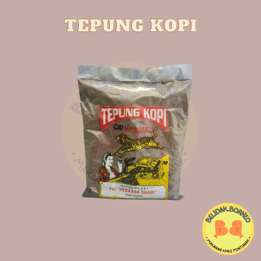 

Tepung Kopi/ Bubuk Kopi Cap Harimau Pontianak 500 gr