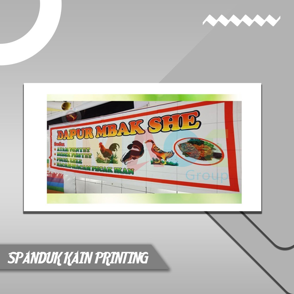 SPANDUK KAIN / SPANDUK KAIN PRINTING / SPANDUK PECEL BAHAN SATIN