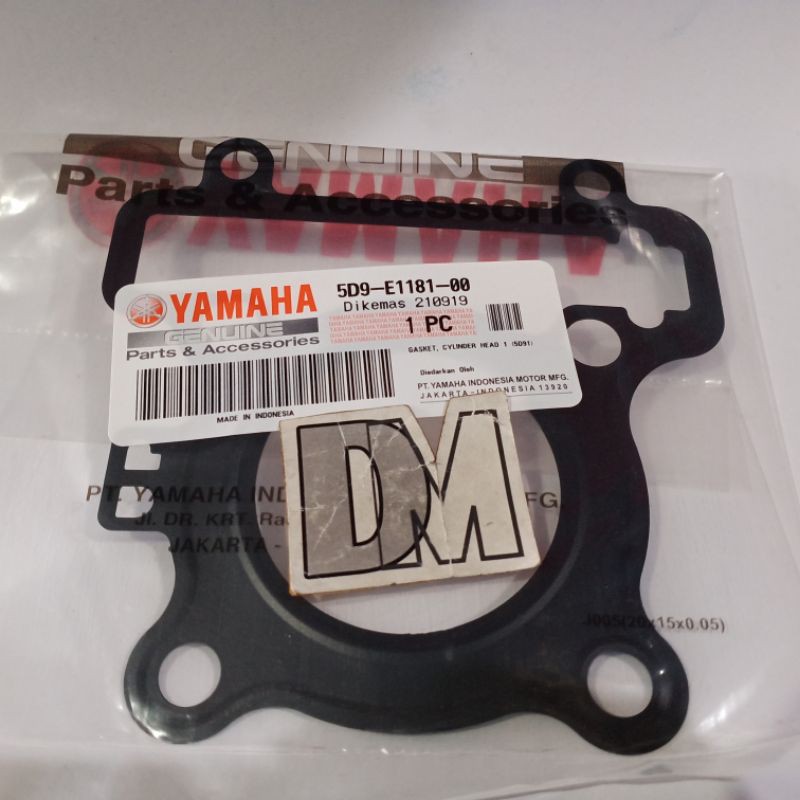 PER PAK PAKING PACKING GAS KET HEAD COP KOP VEGAZR JUPITER Z ROBOT SALIP SALIB YAMAHA ORI ORIGINAL