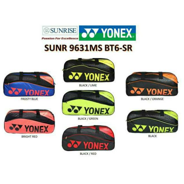 Tas Badminton Yonex Petak Original SUNR 9631MS BT6