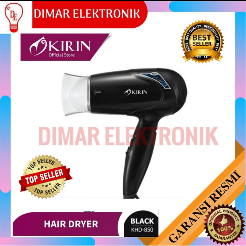 KIRIN Hair Dryer KHD-850 Hitam
