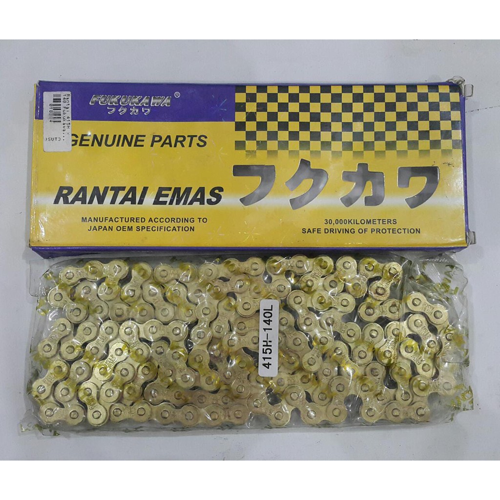 Rantai Rante Roda Sepeda Motor 415H 140 Fukukawa
