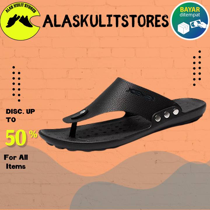Sandal Kulit Pria Asli Pakalolo Original 100% Branded Sendal Jepit Wanita Selop Japit Dewasa Unisex