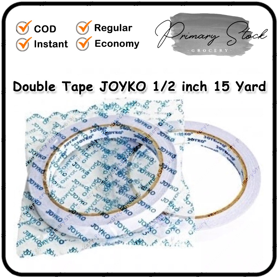 

Double Tape Bening Joyko Perekat 2 Sisi 1/2 Inch 12mm 15 Yard