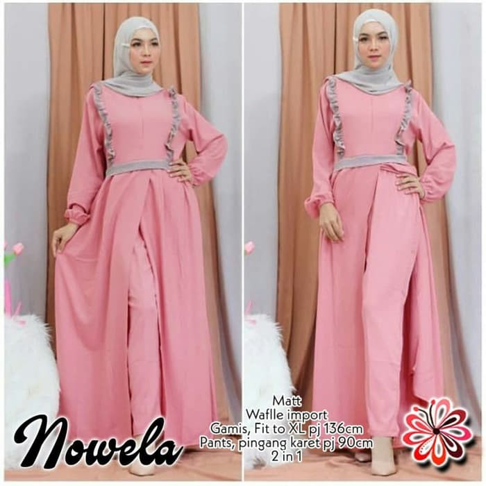  Gamis  Lebaran 2020  Remaja Model Gamis  Terbaru  Set Novela 