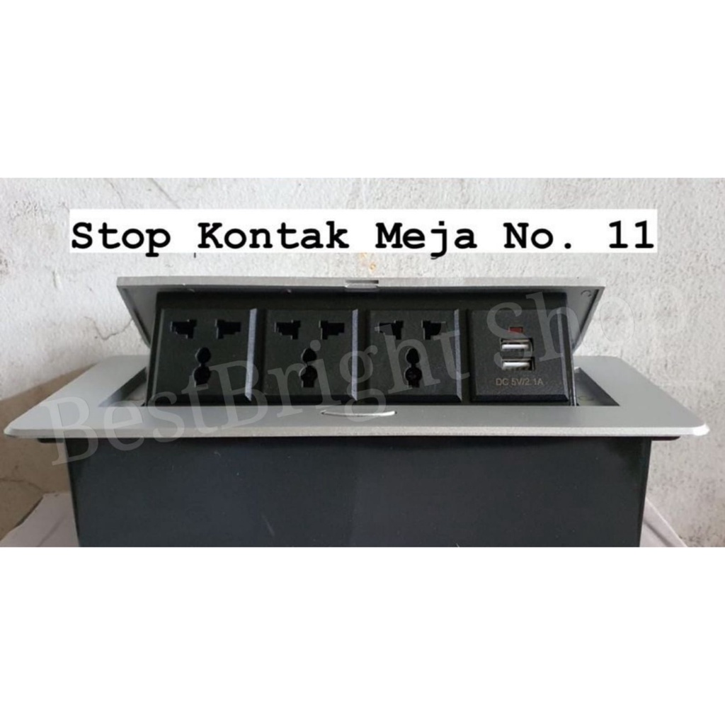 STOP KONTAK MEJA FLIP POP UP 3 Stop Kontak 2 USB