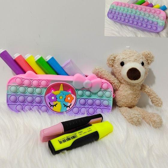 

[KODE Y99RR] Kotak Pensil Pop It Import (Depan Belakang Bisa Pop It)