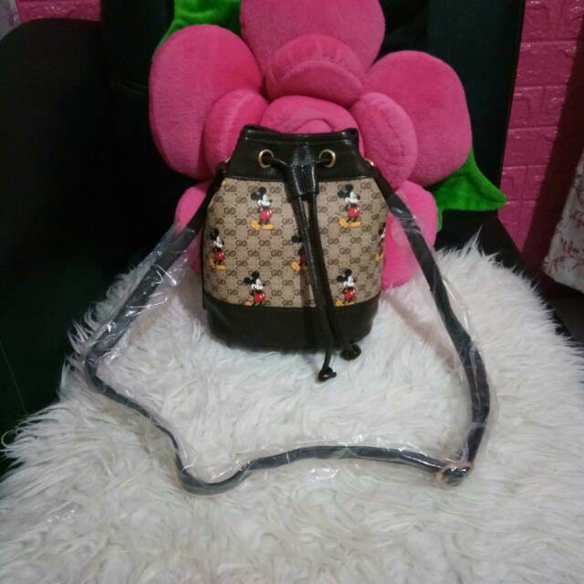 Tas gucci serut mickey kopi