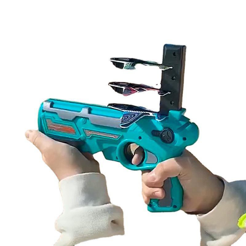 Mainan Anak Pistol Pesawat Terbang Outdoor Glider Airplane Shooting Toys Air Battle Gun Mainan Peluncur Balapan Pesawat Terbang Melayang Luar Ruangan Best Seller