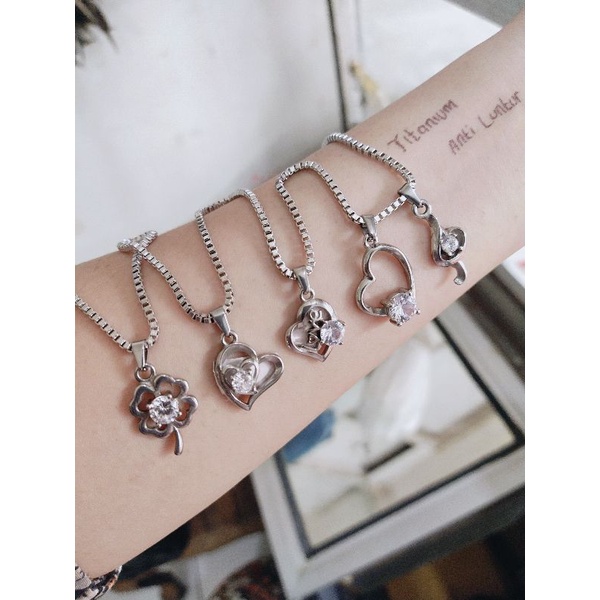 Terbaru Kalung Anti Karat Anti iritasi Titanium 45cm