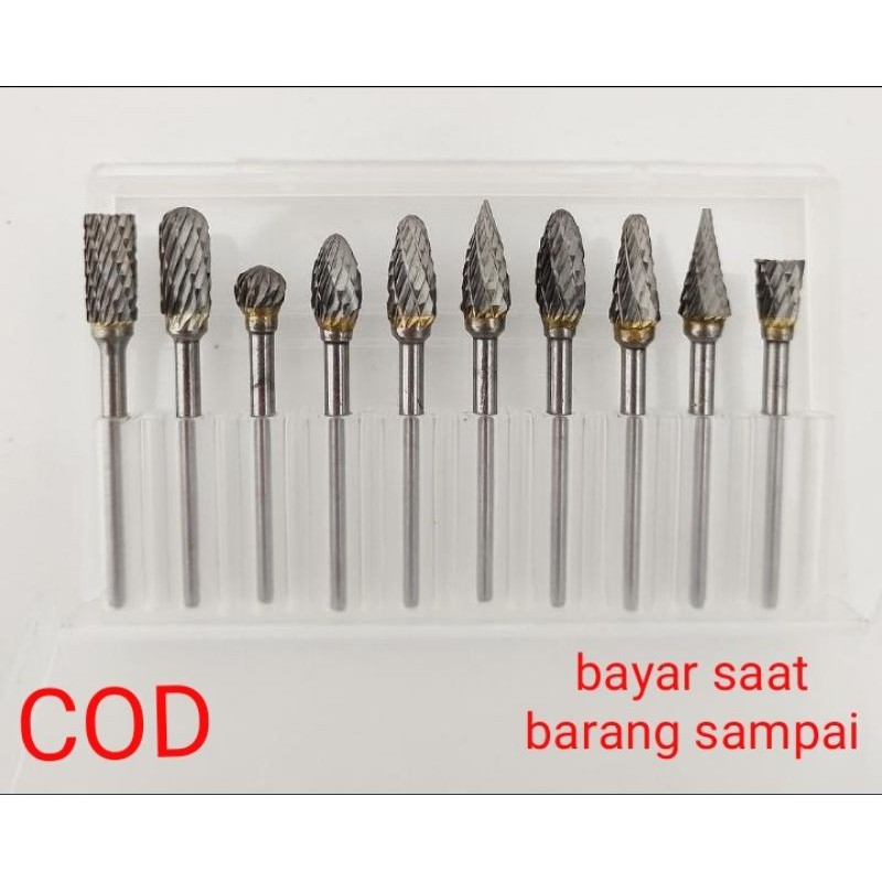 Mata bor tuner cuner 3mm porting mini grinder set isi 10pcs