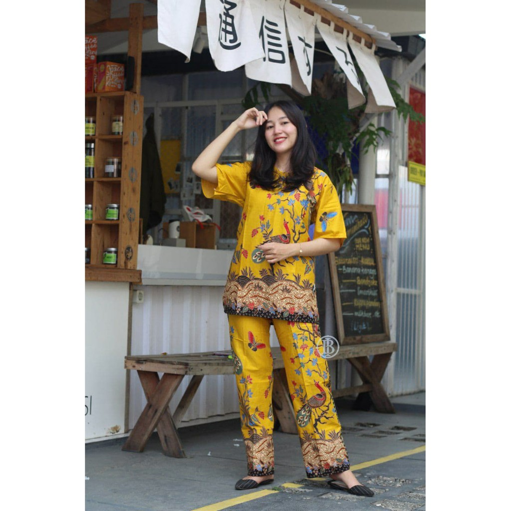 Setelan Batik Set Baju Santai Bebidol Baby Doll Primisima Adem Motif Unik Cantik Pajamas Piyama MTD1