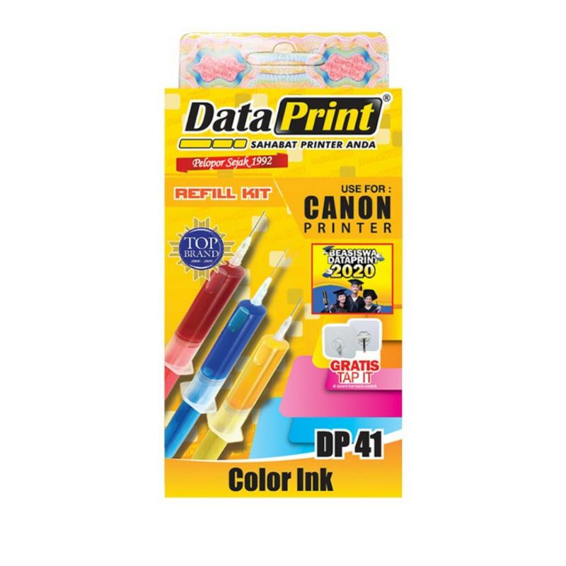 REFIILL DATAPRINT DP 41 COLOR, TINTA SUNTIK PRINTER CANON,  DATA PRINT REFILL DP41 COLOUR,