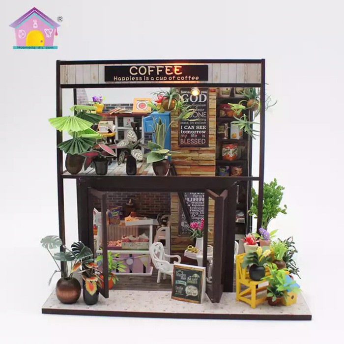 Coffee shop cafe doll house handcraft kerajinan tangan rumah boneka