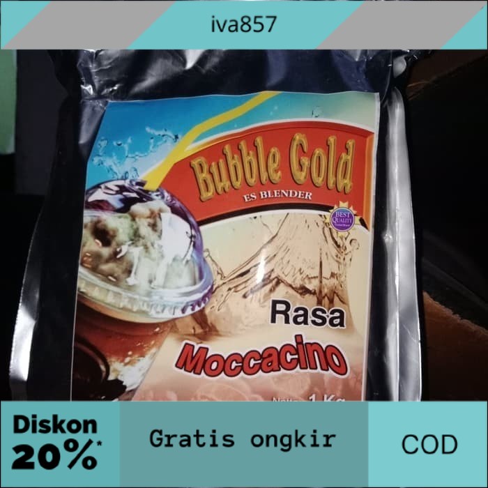 

PROMO BUBBLE GOLD TERMURAH MOCACINO 1KG GRATIS ONGKIR